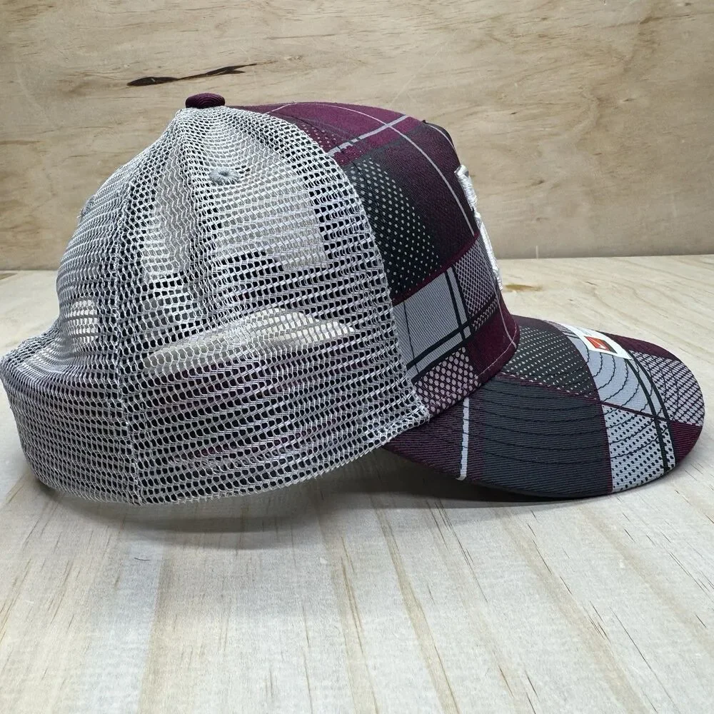 NWOT Texas A&M Aggies Nike Plaid Trucker Mesh Hat Cap Adjustable OSFM